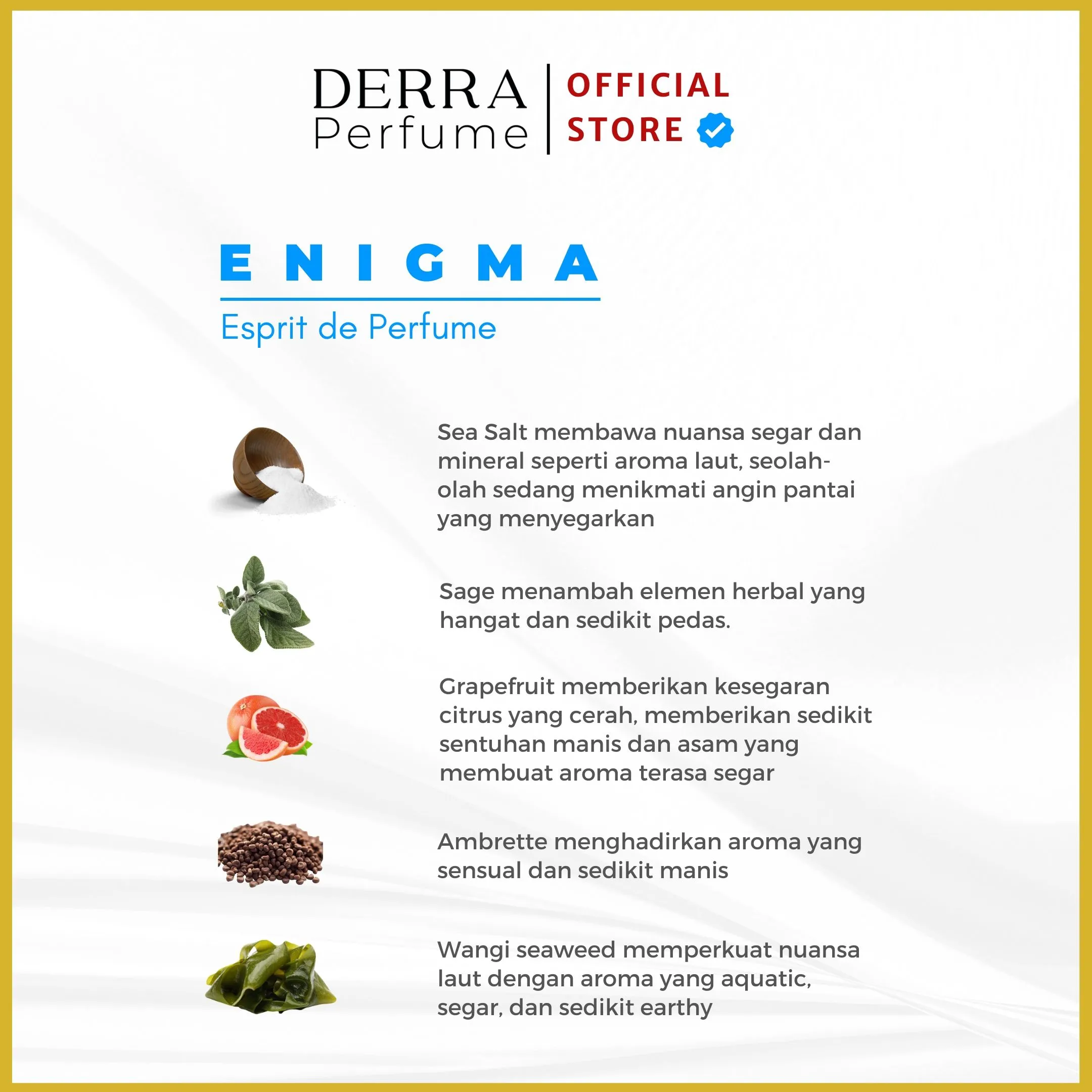 Enigma 50ml by Derra Perfume