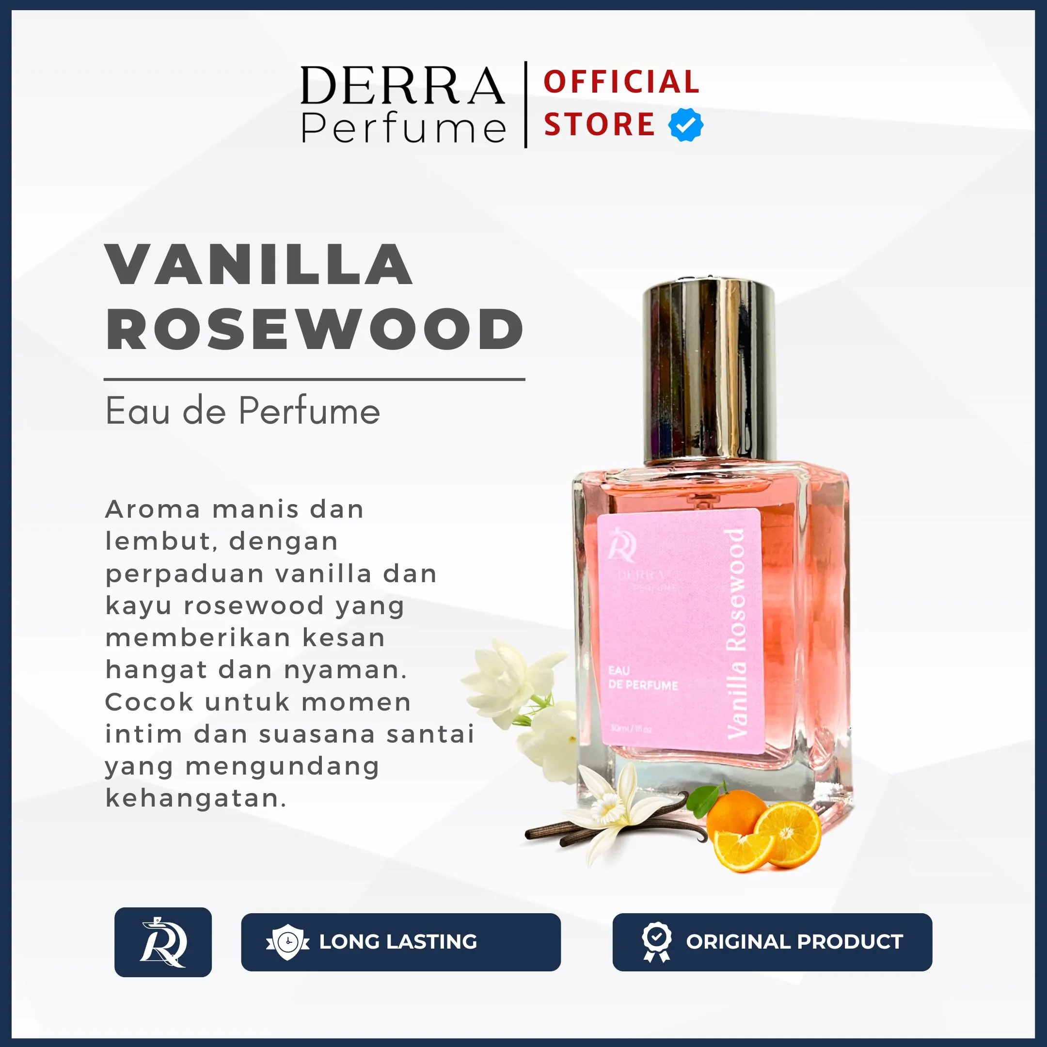 Vanilla Rosewood by Derra Perfume | Eau De Perfume