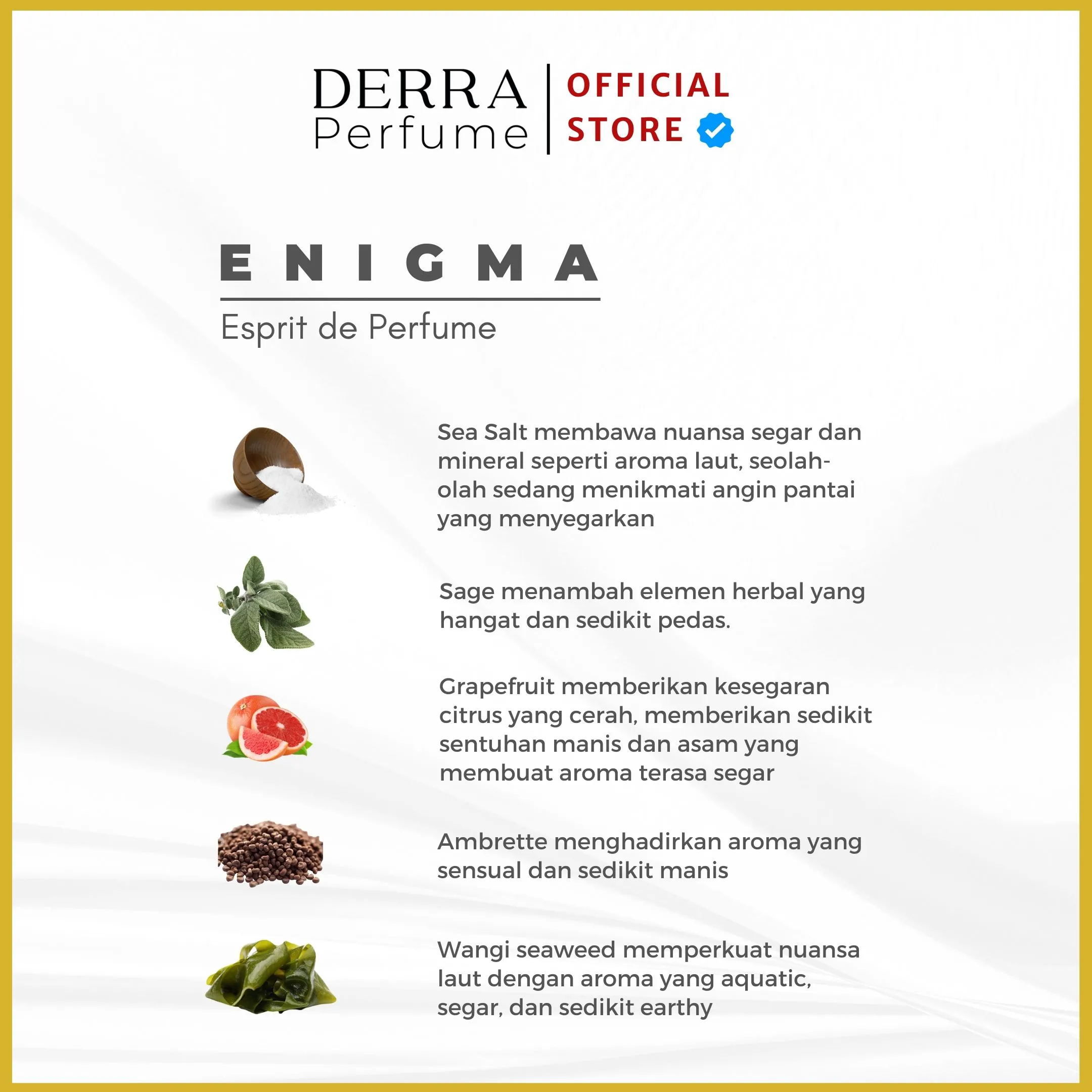 Enigma 30ml by Derra Perfume